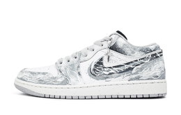 Jordan Баскетбольные кроссовки Air 1 Vibrant Gray, износостойкие, винтажные, низкие, унисекс, цвет "Агатовый серый" fq7687-300(team693-绚灰) | agate gray