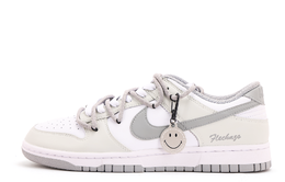 Nike Низкие износостойкие кроссовки для скейтбординга Dunk Coverage, унисекс, белые, серые hf5441-105(team拾伍-男款白蓝五七) | light gray