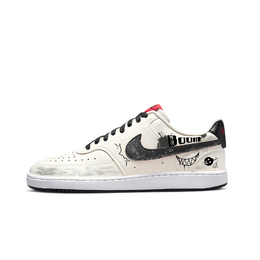 Nike Кроссовки Court Vision 1 с низким верхом для скейтборда, устойчивые к истиранию, унисекс, черные, белые dm1187-101（team849-爆炸艺术） | black white