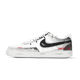 Nike Кроссовки для скейтборда Court Vision 1, износостойкие, унисекс, черные, белые, красные dh2987-101(team971-游戏机) | black white red