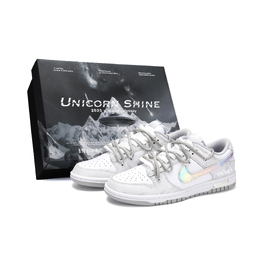 Nike Кроссовки для скейтбординга Dunk The Realm Of Dreams, устойчивые к истиранию, серо-белые, унисекс dd1391-103（team342-寻梦之境s-box） | gray white-galaxy box
