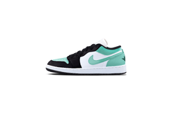 Jordan Баскетбольные кроссовки Air 1 Green 1.0 с амортизацией, износостойкие, низкие, винтажные, унисекс, черные, зеленые 553558-165(team425-蒂芙尼绿1.0) | black