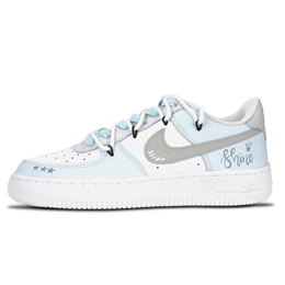 Nike Кроссовки Air Force 1 Star с бусинами, износостойкие, низкие, для скейтбординга, унисекс, синие dd8959-100（team883- 星星连珠） | blue