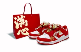 Nike Кроссовки для скейтбординга Dunk, устойчивые к истиранию, низкие, унисекс, красные, белые hf5441-104(team87-珠韵红禧红白s-box) | red white