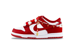 Nike Кроссовки для скейтбординга Dunk, устойчивые к истиранию, низкие, унисекс, красные, белые dd1873-116(team129-心心相印1) | red white