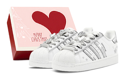 Низкие износостойкие кроссовки для скейтбординга SUPERSTAR, унисекс, серебристые Adidas, Silver jq4098(team88-星河印记s-box) | silver