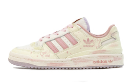 Adidas Кроссовки для скейтбординга FORUM Extreme Pink Heart Sweet Rabbit с амортизацией, низкие, женские, бежево-розовые jq6702(team1105-粉心甜兔) | beige yellow pink