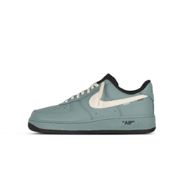 Nike Кроссовки Air Force 1 Deserted Island с амортизирующим покрытием и износостойкими низкими берцами для скейтбординга унисекс оливково-зеленого цвета cw2288-001(team368-男女款孤岛) | green