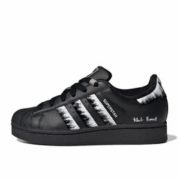 Adidas Кроссовки для скейтбординга Superstar 2, унисекс, низкие, черные, белые ji0079(team1267-黑森轨迹) | black white