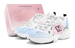 New Balance Кроссовки женские NB 608 V1 Romantic Favor, Midsummer Love Song, Love Melody Low Top, розово-синие wx608wt（b宽）(teams1-仲夏恋曲s-box) | pink