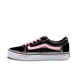 Vans Низкие кроссовки Ward для скейтбординга, устойчивые к истиранию, женские, розовые vn0a3iuniju(team613-黑粉漫绘) | pink