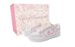 Nike Кроссовки для скейтбординга Dunk, износостойкие, женские, розовые, белые fd8683-100(team435-芭蕾舞曲礼盒款） | pink white