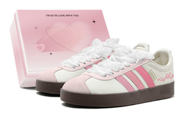 Adidas Кроссовки для скейтбординга Vl Court Classic, унисекс, низкие, белые ji0497(teams1-蝴蝶藤蔓s-box) | pink