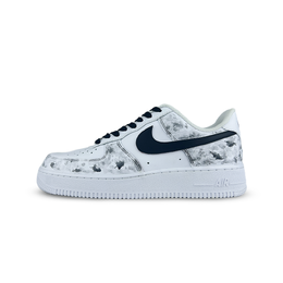 Nike Кроссовки для скейтбординга Air Force 1 Cloud Ink Travel, износостойкие, низкие, унисекс, черные, белые cw2288-111（team1249-云墨游） | black white