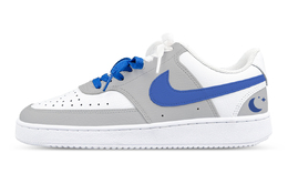 Nike Кроссовки для скейтбординга Court Vision 1 Low Top женские, белые, синие cd5434-100(team1281-星月双鞋带) | white blue