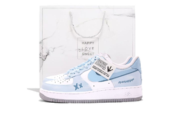 Nike Кроссовки Air Force 1 Coverage, устойчивые к истиранию, низкие, для скейтбординга, унисекс, синие, белые fj4146-100(team拾伍-男款蓝白五七一sbox) | blue white