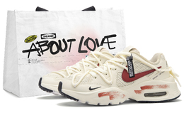 Nike Кроссовки Air Max Fusion Low для повседневного бега по городу унисекс, бежевые, белые, красные cj1671-100(team62-红枫叶) | beige white red