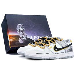 Nike Кроссовки для скейтбординга Dunk Low Top унисекс ярко-желтые hf5441-105（team948-礼盒赛车狂想kp-5） | kp-5 bright yellow