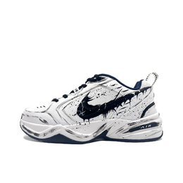 Nike Кроссовки Air Monarch 4 Chunky унисекс с низким верхом, черно-белые 415445-102（team1383-黑色吞噬） | black white