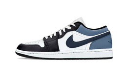 Jordan Баскетбольные кроссовки Air 1 Midnight Assault Support Low Top Vintage Unisex, цвет: синий, черный, белый 553558-165(team930-深夜袭击) | blue black white
