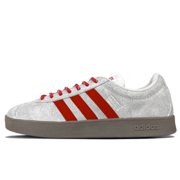Adidas Кроссовки для скейтбординга VL COURT 2.0 с противоскользящей подошвой, износостойкие, унисекс, кирпично-красные hq1802(team401-银河护卫) | brick red