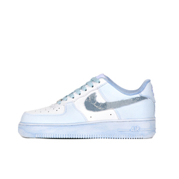 Nike Низкие кроссовки для скейтбординга Air Force 1, устойчивые к истиранию, синие, унисекс cw2288-111（team419-西部牛仔） | light blue