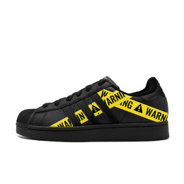 Adidas Кроссовки для скейтбординга Superstar 2 Yellow Alert с амортизацией, износостойкие, унисекс, черные ji0079(team499-黄色警戒) | black
