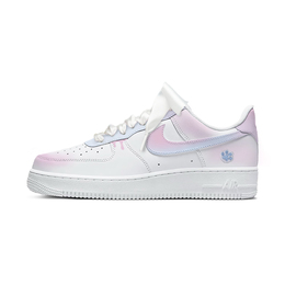 Nike Кроссовки для скейтбординга Air Force 1 Glacier Sweetheart, износостойкие, низкие, женские, розово-синие dd8959-100（team598-冰川甜心） | pink blue