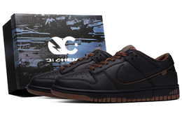 Nike Кроссовки для скейтбординга Dunk Black Matcha, Box, устойчивые к истиранию, низкие, унисекс, черно-коричневые hv1794-211(team63-黑玛咖sbox) | black brown[special shoe box]