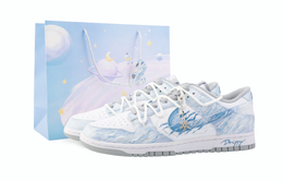 Nike Кроссовки для скейтбординга Dunk Drippy Blizzard, устойчивые к истиранию, низкие, унисекс, сине-белые hf5441-105(team889-暴雪) | blue (special shopping bag)