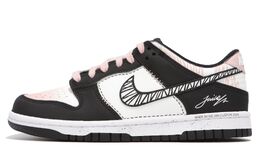 Nike Низкие износостойкие кроссовки для скейтбординга Dunk унисекс, черные, розовые, белые hf5441-100(team82-男女款手写缝线) | black pink white