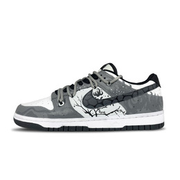 Nike Кроссовки для скейтбординга Dunk Footprint, устойчивые к истиранию, низкие, унисекс, черные, белые dd1391-100(team332-黑白足迹） | black white
