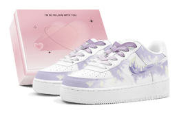 Кроссовки для скейтбординга Air Force 1, женские, низкие, желтые Nike, Purple Yellow dh2920-111(teams2-芋泥奶酪s-box) | purple yellow