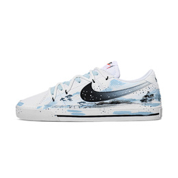 Nike Кроссовки Court Legacy Quantum Space Cat, Misty Rain Scene, износостойкие, низкие, для скейтбординга, унисекс, синие dh3162-100（team727-烟雨之景） | misty rain scene