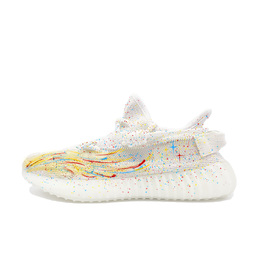 Adidas Кроссовки Yeezy Boost 350 V2 Multicolor Party, износостойкие, повседневные, унисекс, белые hq6316(team499-缤纷派对) | white