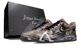 Кроссовки Air Force 1 The City Of Vanity с низким верхом, устойчивые к истиранию, унисекс Nike, Black Brown hq1176-222(team73-虚妄之城) | black brown