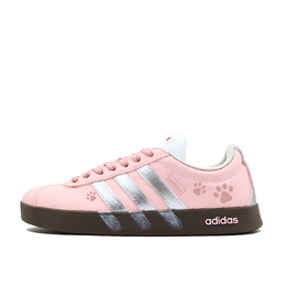 Adidas Кроссовки для скейтбординга VL COURT 2.0 Lifestyle, розовые, серебристые, с амортизацией «кошачья лапка», низкие, унисекс, розовые hq1802(team271-粉银猫爪) | pink