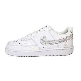 Nike Кроссовки для скейтборда Court Vision 1 White Tower, износостойкие, низкие, унисекс, белые, оранжевые dh2987-101(team488-白塔) | white orange