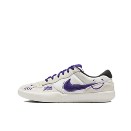Nike Низкие кроссовки для скейтбординга SB Force 58, устойчивые к истиранию, унисекс, белые, фиолетовые dv5477-006（team1180-紫色笑脸） | white