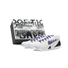 Nike Баскетбольные кроссовки Kobe 9 YDCC Purple Flame с низким верхом, устойчивые к истиранию и скольжению, унисекс, белые, фиолетовые ih1401-100(team501-紫焰s-box) | white