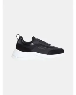Кроссовки с логотипом и контрастной подошвой Calvin Klein, черный a53548258 | negro