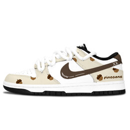 Nike Кроссовки для скейтбординга Dunk унисекс, низкие, белые/бежевые/коричневые dd1391-100（team883-橡果轻吟） | beige brown