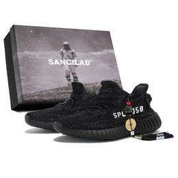 Adidas Низкие повседневные кроссовки Yeezy Boost 350 V2, устойчивые к истиранию, черные, унисекс cp9652-2020(team1007-像素偏移sbox) | black