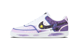 Nike Кроссовки Court Vision 1 Glamour Purple Starry Sky, износостойкие, низкие, для скейтбординга, унисекс, фиолетово-синие dh2987-101（team1374-魅紫星空） | purple blue