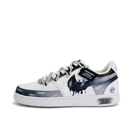 Nike Кроссовки для скейтборда Court Vision 1 Gray Scale Player, износостойкие, низкие, унисекс, белые, черные dh2987-101（team1056-灰阶玩家） | white black
