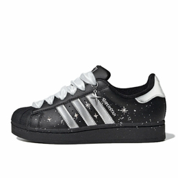 Adidas Женские кроссовки для скейтбординга SUPERSTAR Star Path, износостойкие, низкие, черные, серебристые eg4959(team598-星途) | black silver