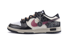 Nike Низкие износостойкие кроссовки для скейтбординга Dunk Purple Night Nightmare унисекс, черно-розовые dd1391-100（team34-紫夜梦魇） | black pink