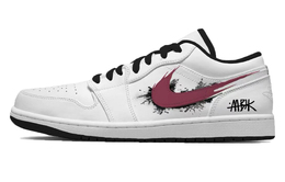 Jordan Баскетбольные кроссовки Air 1 Balanced Lightweight Low Top Vintage унисекс, белые, красные 553558-132（team1117火星风暴） | white