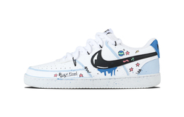 Nike Кроссовки Court Vision 1 Blue Planet, износостойкие, низкие, для скейтбординга, унисекс, сине-розовые dh2987-101（team1374-蓝色星球） | blue pink