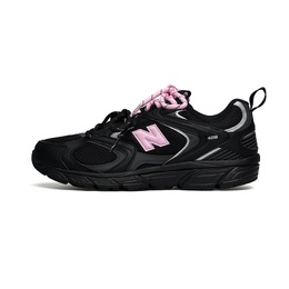 New Balance Низкие кроссовки для бега с защитой от скольжения и истиранию, унисекс, розового цвета ml408k（team1418-暗夜黑） | black